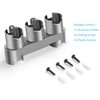 Charlux Accessory Holder Compatible with Dyson V7 V8 V10 V11 V15 Gen5 Vacuum Cleaner Attachment Holder Docking Station Wall Mount, Grey, 1 Pack