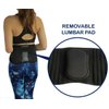 ComfyMed Premium Quality Back Brace CM-102M with Removable Lumbar Pad for Lower Back Pain Relief (REG 26"-37" Belly)