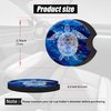 DAIWUGOU 2 Pack Car Cup Holder Coasters Sea Turtle Car Coasters for Cup Holders Anti Slip Rubber Car Cup Mat with A Finger Notch Fashion Car Interior Accessories Drink Coaster for Women Men 2.75 Inch