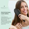 Hand Made Long Pin Oval Hair Brush - No Pulling, Detangles, Stimulates Scalp, No Split Ends, Thick to Normal Hair