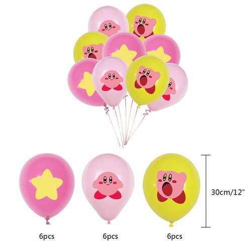 18Pcs Cute Anime Party Decoration Balloons,Latex Balloon,Anime Theme Party Supplies,Kawaii Birthday Party Ballons