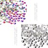 DIAO79NI Rhinestones 1440pcs SS6 Glass Nail Art Crystal Clear White Flatback Gemstones for Crafts Nails Makeup Bags and Shoes Decoration（SS6, Clear White）