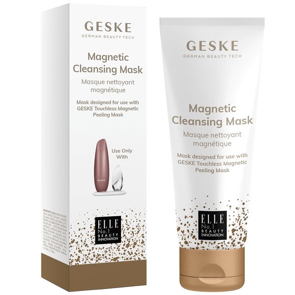 GESKE Magnetic Cleansing Mask | Use with our Touchless Magnetic Peeling Mask | Deep Skin Cleansing | Face Mask with Magnetic Particles | Vitamin E & Glycerin | Gentle Formula | Refines Complexion