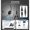 MAIRDI Telephone Headset with RJ9 Jack & 3.5mm Connector for Landline Deskphone Cell Phone PC Laptop, Office Headset with Microphone for Call Center, Work for Cisco Phone 7941 7965 6941 7861 8811