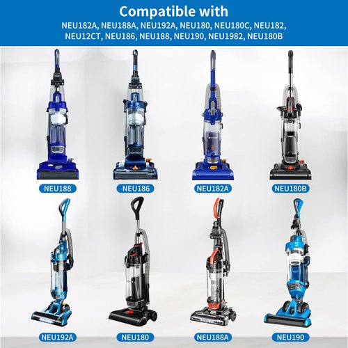 KEEPOW Vacuum Filters for Eureka, Power Speed Vacuum Filters Replacement for Eureka NEU182A, NEU182B, NEU280, NEU180, NEU181, NEU188, NEU202 Bagless Upright Vacuum Cleaner, Part E0202 (4 Pack)