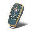 WORCAS for Mercedes Benz Key Fob Cover Soft TPU Protection Car Key Case Shell,Compatible with Mercedes Benz CLS CLA GLA AMG A C E S G GLC GLE GLS M Keyless Smart Key Fob(Gray)