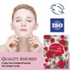 [MOND'SUB]Sheet Face Mask For All Skin Types-Fruits Facial Mask Sheet-Deep Moisturizing&Nourishing&Hydrating-Natural&Organic Collagen Essence Skin Care (Rose Hydrating & Brightening)