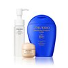 Shiseido Active Sun Protection Set - Includes Ultimate Sun Protector Lotion SPF 60+ (150 mL), Perfect Cleansing Oil (40 mL) & Benefiance Wrinkle Smoothing Cream (15 mL) - $81 Value