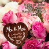 Vetbuosa Wedding Gifts for Bride & Groom, Mr and Mrs Gifts - 4x6 Rotating Wedding Picture Frame, Wedding Gifts for Couple, Bride to Be Bridal Shower Wedding Gifts for Couple Unique 2023, Sturdy Wood