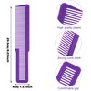 6 Pieces Hair Cutting Comb Professional Styling Comb Barber Styling Hair Comb Clipper Cutting Comb for Stylists and Barbers (Green, Purple, Orange, Red, White, Black)