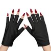 GAOY Anti UV Gloves for Gel Nail Lamp, Professional Fingerless UPF50+ UV Light Protection Gloves for Home DIY & Salon Use Nail Art Accessories