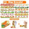 Cherisnowy 48 PCS Mushroom Party Favors 24PCS Tattoos Sticker 24PCS Slap Bracelets Wristbands Perfect for Themed Birthday Baby Showers or Classroom Rewards Ideal Decor and Gifts for Girls and Boys