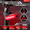 Bike Lights for Night Riding, USB-C Rechargeable Bike Lights Front and Back, Waterproof Bicycle Light for Cycling Safety, Bike Headlight, Tail Light Reflectors Set, Long Battery Life, Easy to Install