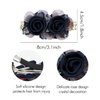 inSowni 5 Pack Glitter Sparkly Rhinestone Metal French Barrettes with Rose Flower Floral Alligator Snap Hair Clips Accessories for Women Girls