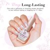 AZUREBEAUTY Vegan Shine White Nail Polish, Glitter Pearl White Quick Dry Complete Natural Super Lustrous Nail Enamel Polish,Professional for Nail Art DIY Manicure and Pedicure at Home