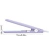 Flat Iron Curler, 25W PTC Straightener And Curling Iron In One Mini Hair Straightener (purple, Us Plug)