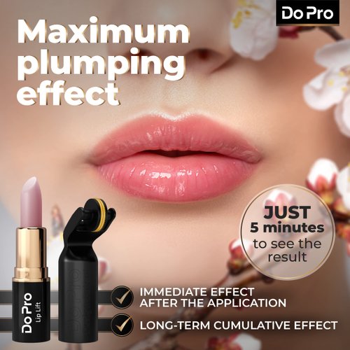 Intensive Lip Lift Stick Boost-In - Plumper Stick with Anti-Aging Stimulating Roller, Plumping Lip Stick with Hyaluronic Acid, Collagen, Vitamin C & E - Volumizing & Hydrating Lip Plumping Serum - 5ml
