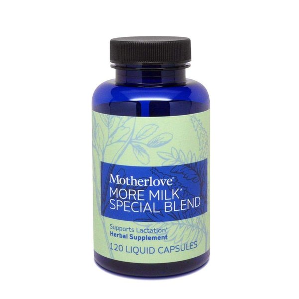 Motherlove More Milk Special Blend (120 Capsule Value Size) Herbal Lactation Supplement w/Goat’s Rue to Build Breast Tissue & Support Breast Milk Supply—Non-GMO, Organic Herbs, Vegan, Soy-Free