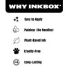 Inkbox Temporary Tattoos, Semi-Permanent Tattoo, One Premium Easy Long Lasting, Water-Resistant Temp Tattoo with For Now Ink - Lasts 1-2 Weeks, Skull Tattoo, Evanescent, 4 x 4 in