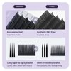 ANNAFRIS 16 Rows Volume Classic Eyelash Extension 0.15 D Curl 10mm Matte Black Individual False Eye Lashes Extension Salon Use Natural Soft Fake Eyelashes Supplies (0.15 D, 10mm)