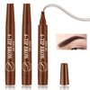 3P Eyebrow Tattoo Pen,Eyebrow Pencil Waterproof Eyebrow Microblading Brow Pen,Brow Pencil,Long Lasting Eyebrow Makeup,Creates Natural Looking Perfect Brows（Light Brown）