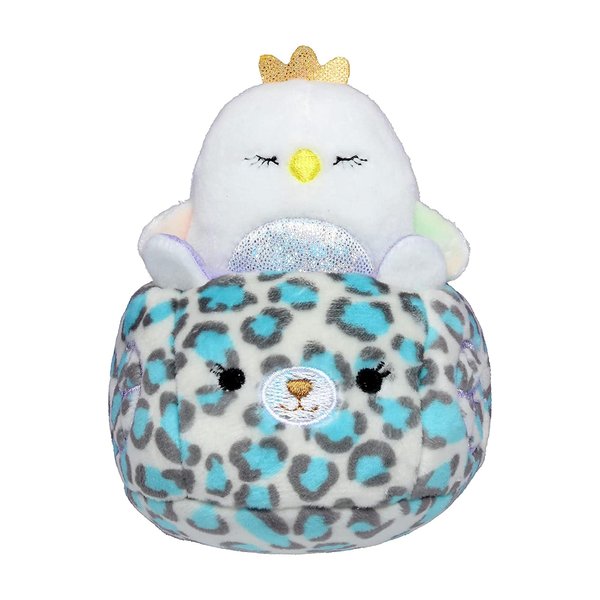 Squishville by Squishmallows Official Kellytoy Plush Squishy Soft Mini Serena The Swan in Carriage