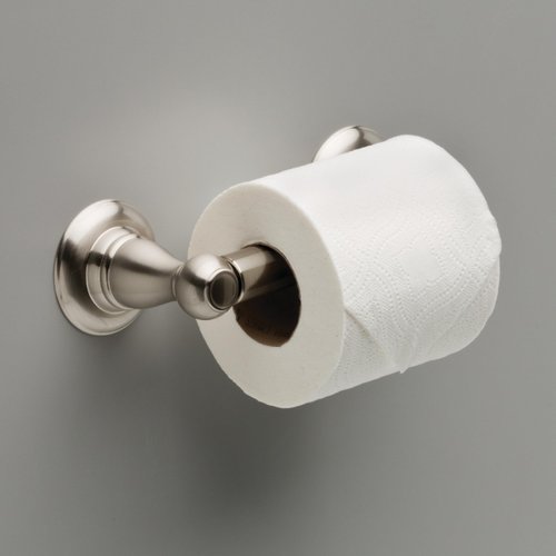 Delta Faucet Porter Toilet Paper Holder, SpotShield Brushed Nickel , Bathroom Accessories, PTR50-BN