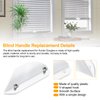 LEWEREST 2 Pack Blind Pull Handle for Hunter Douglas Cordless Honeycomb Cellular Shade Repair Kit, Lift Handles Parts Replacement for Vertical Cordless Window Shades and Blinds, Easy to Pull, White