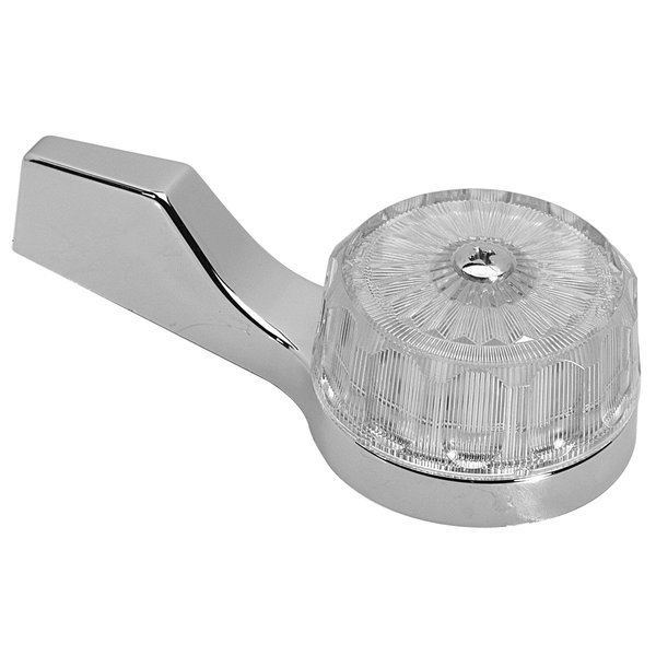 BrassCraft MXT14 Mixet MRH/MLHPK Single Handle Tub and Shower Volume and Temperature Control Faucet Handles, Chrome/Clear