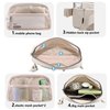 Fanny Belt Bag Waist Pack Crossbody Bags Bum Bag for Running Hiking Travel Workout Adjustable Strap for Women -beige