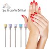 Anself 5pcs 2.35mm Professional Nail Art Drill Bit Random color Nail Drill Cleaning Brush Manicure Accessories