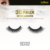 Laflare Silk Lashes 3D FAUX MINK Eyelashes, Light, Reusable, Handmade, Natural Looking, Professional Easy to Apply Eyelashes in a Knitted Style3-3 PACKS BUNDLE SPECIAL (3, SD32)