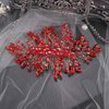 Aimimier Bridal Hair Comb Red Crystal Wedding Comb Ruby Crown with Marquise Wedding Headpiece Bridesmaid Hair Accessories for Women and Girls