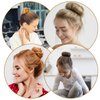 cobee Hair Bun Maker, Donut Bun Maker for Long Hair, French Twist Hair Fold Wrap Snap, Bun Hair Tool for Women and Kids(4 Pcs Set)