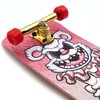 SPITBOARDS 34mm x 96mm Pro Fingerboard Set-Up (Complete) | Real Wood Deck | Pro Trucks with Lock-Nuts and Pro Bushings | Polyurethane Pro Wheels with Bearings | Hahaha Clown