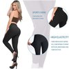 AIMILIA Butt Lifting Anti Cellulite Leggings High Waisted Yoga Pants Workout Tummy Control Sport Tights Black