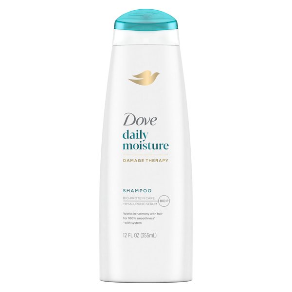 Dove Damage Therapy Shampoo Daily Moisture for Dry Hair Shampoo with Bio-Protein Care 12 fl oz