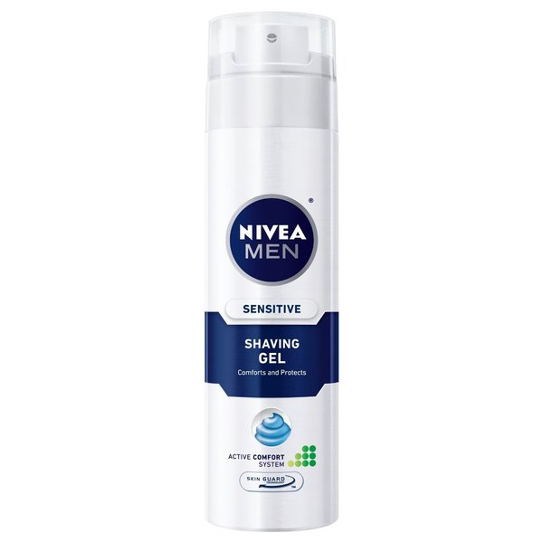 Nivea for Men Sensitive Shaving Gel, 7 oz, 2 pk