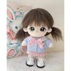 niannyyhouse 20cm Plush Doll Kindergarten Set Blue Coat Pink Dress Sailor Suit 8in Soft Stuffed Plush Toy Clothes