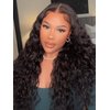 UNICE Bye Bye Knots Glueless Wig Pre Plucked Pre Cut Water Wave 7x5 Lace Front Wigs Human Hair Wet and Wavy Put on and Go Glueless Human Hair Wig 150% Density 16 inch