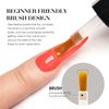 CANNI Bright Orange Gel Nail Polish, 1Pcs Neon Orange Gel Polish Red Orange Color Nail Polish Gel High Gloss Soak Off U V Gel Nail French Nail Manicure Salon DIY