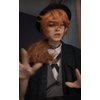 Short Orange Wig for Cosplay Costume Male Men Anime Layered Fluffy Character Costume Wig Heat Resistant Halloween Party Wig + Wig Cap (Orange)