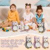 Jenaai 6 Pcs Owl Plush Stuffed Animals for Babies Soft Owl Plush Toy Pink Brown Gray Stuffed Owl Party Favors for Kids Toddlers Unisex Gifts Classroom Prizes Decor, 9.06 Inch