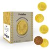 Milk Chocolate Coins - Chocolate Coins Wrapped in Gold, Chocolate Coins - Nut Free - Vault Design (Approximate 40 Coins)