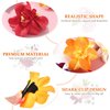 Artificial Flower Hair Clip Hawaiian Hibiscus Plumeria Hairpin Orchid Flower Headdress Bobby Pins Headwear for Woman Girl Lady 5pcs (Random Color)