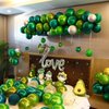 Chrome Green Balloons, 50 PCS 10 Inch Double-Layered Metallic Light Green Balloons, Shiny Thick Chrome Metallic Light Green Latex Helium Balloons for Birthday Wedding Party Decoration Supplies