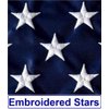 US Flag Factory - 3x5 FT American Flag (Pole Sleeve) (Embroidered Stars, Sewn Stripes) Outdoor SolarMax Nylon Flag - 100% Made in America (3x5 FT)