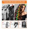 YEVYO 30 Pcs Heatless Wave Hair Curlers Wave Curls Styling Kit with 2 Pcs Styling Hooks, No Heat Wave Curlers for Women Girls Long Medium Short Hair (6 Colors, 30cm/11.81)