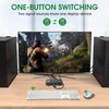 4K KVM Switch HDMI 2 Port Box, USB HDMI KVM Switches for 2 Computers Share Keyboard Mouse Printer and one HD Monitor, Support UHD 4K@60Hz, with 2 USB Cables and 2 HDMI Cables…