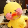 AKMRWJWC Yellow Duck Stuffed Animal Toy Soft Plush Toy for Kids Girls DIY Hugglable Plush Stuffed Toy with Cute Hat and Costume Best Gifts for Christmas Duckling with Glasses. (12inch/30cm)